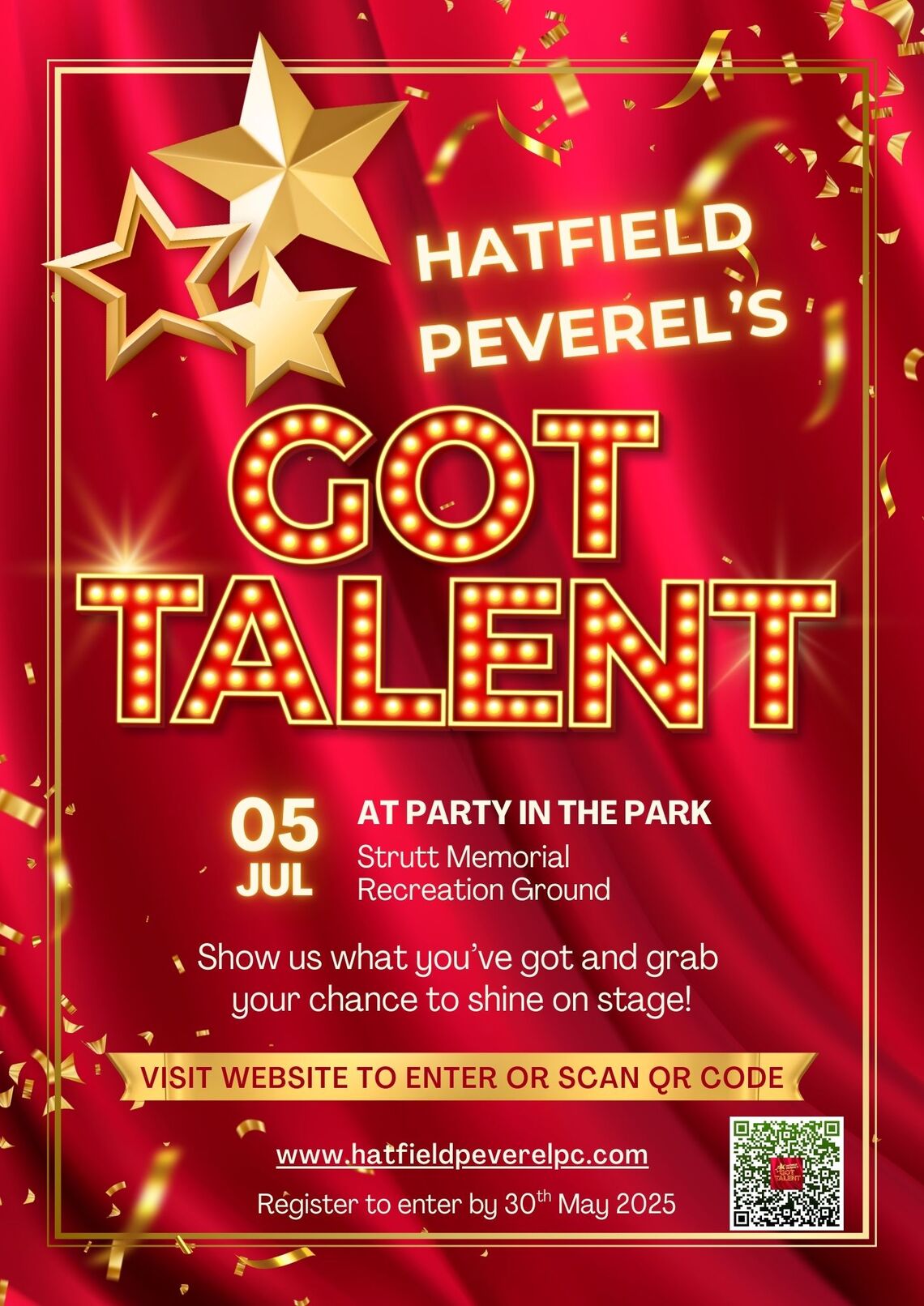 HPs Got Talent Poster WITH QR code