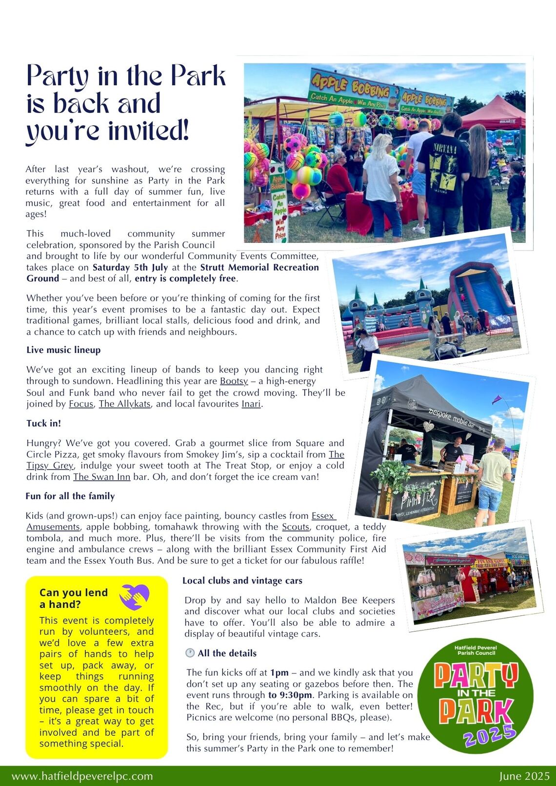Party in the Park 2025 News