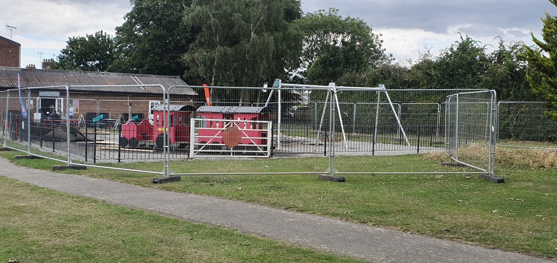 Infant play area construction works