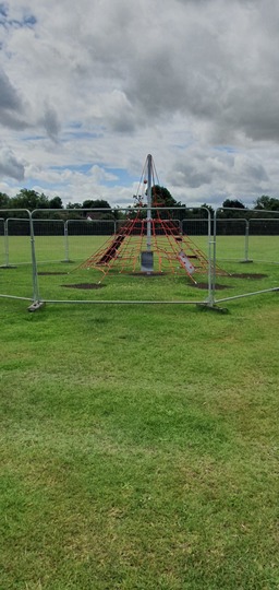 Junior play area construction works