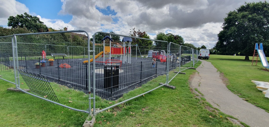 Infant play area construction works