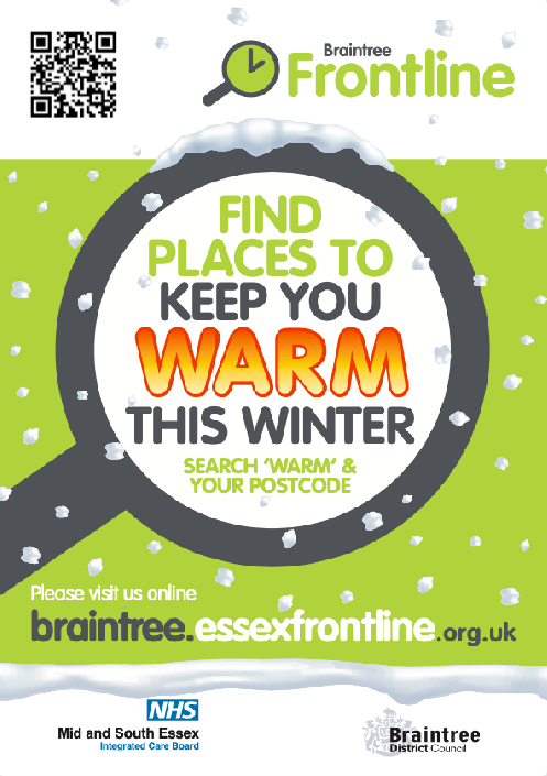 Warm Spaces image with QR code